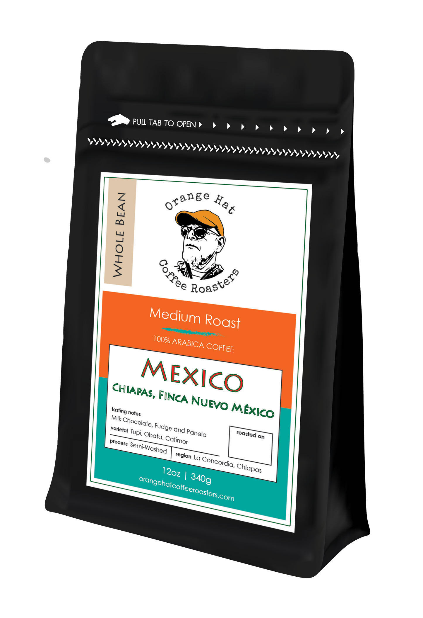 Medium Roast||México Finca Nuevo||Notes: milk chocolate, fudge and panela, mild citrus acidity||12oz